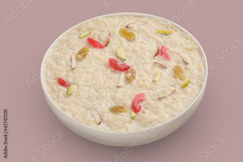 Delicious homemade semai, vermicelli kheer, khir, mithai
