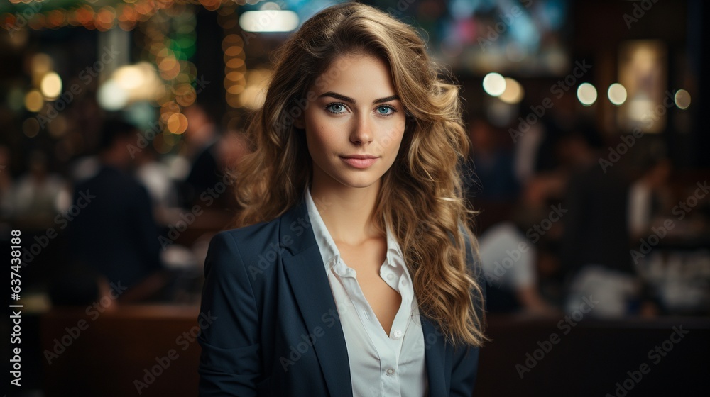 international communications, young woman. international communications, young woman.