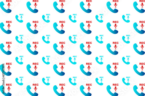 Abstarct Call Recod Pattern Background