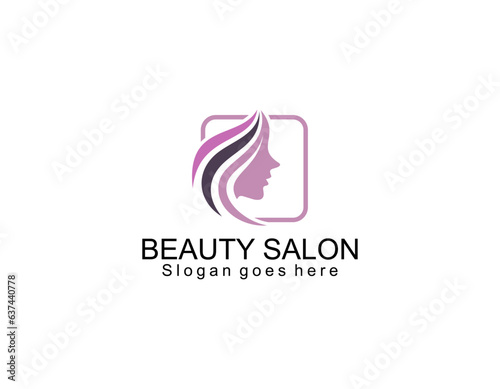 Vector logo design for beauty salon  hair salon  cosmetic