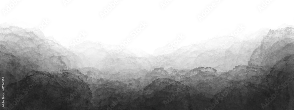 Realistic black cloud or smoke. Black fog or smoke on transparent background. PNG image	 - obrazy, fototapety, plakaty 
