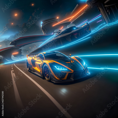 racing, Video Game concept art 