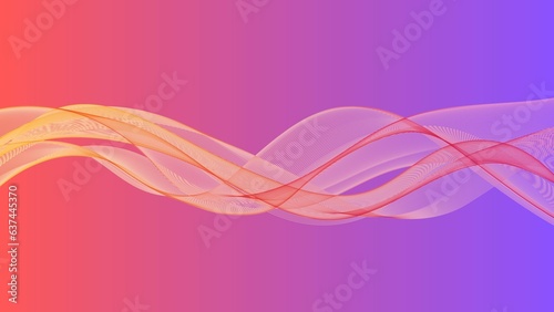 pink and purple gradient graphic wave curve pattern background © Narumon