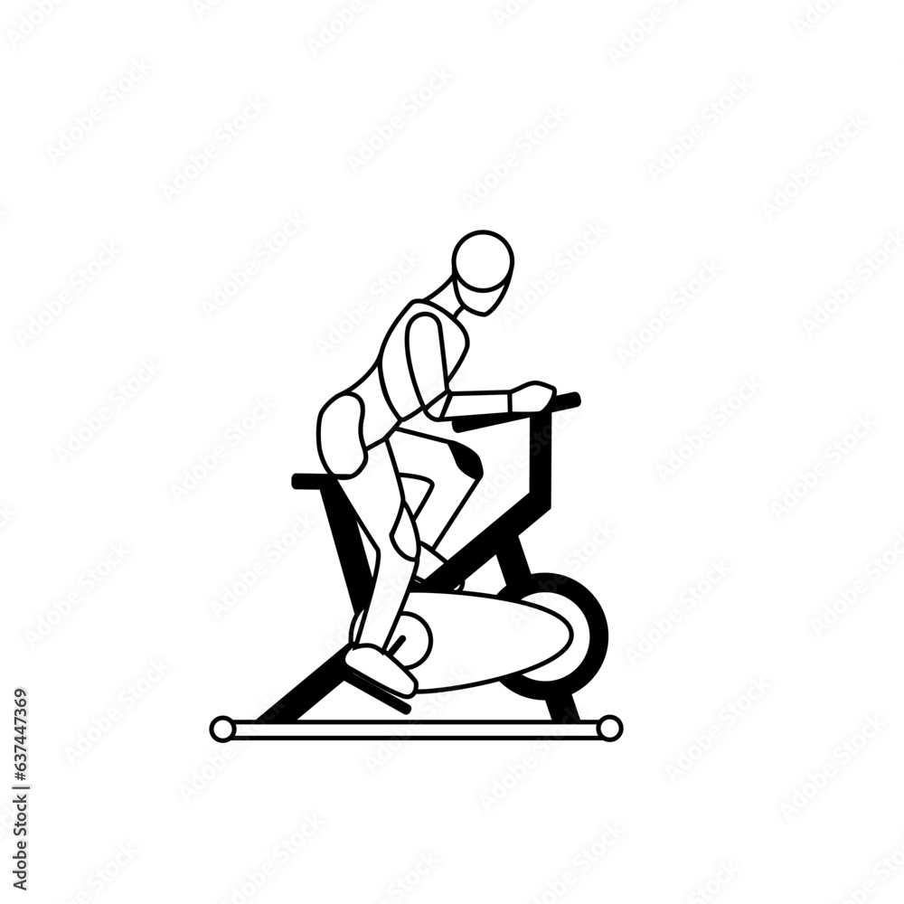 Fototapeta premium Exercise bike