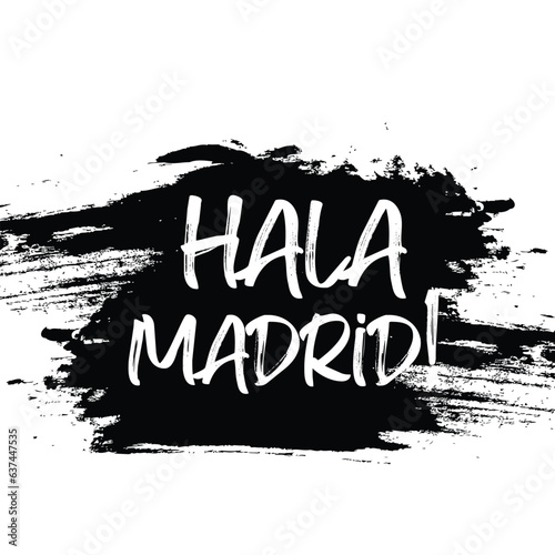 Hala Madrid initial letter logo vector football