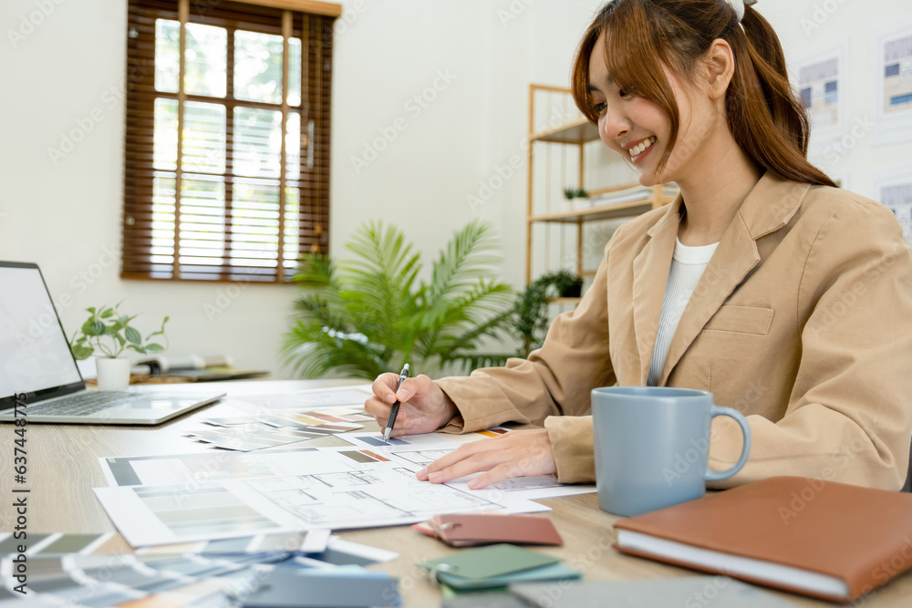 Architect could develop a concept for the design house in modern office. Architect could develop a concept for the design house in modern office.