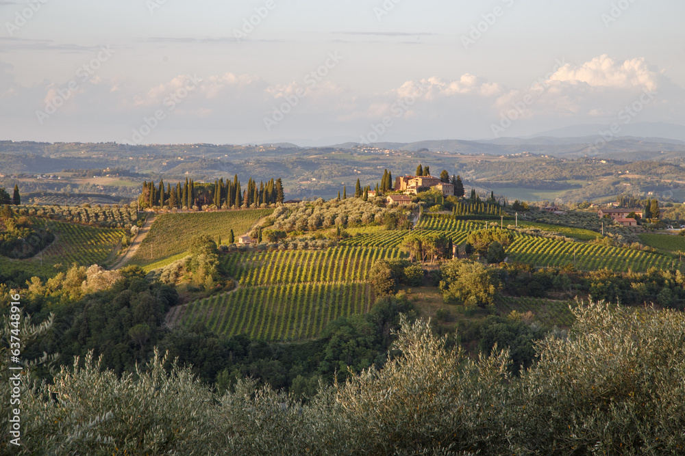 San Gimignano Landscape, Tuscany, Italy