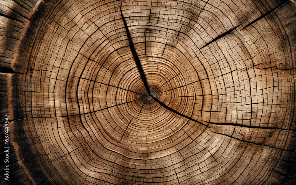 Top view of close up tree trunk circles background with natural lighting Top view of close up tree trunk circles background with natural lighting