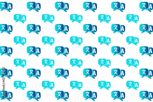 Abstract Language Translator Pattern Background