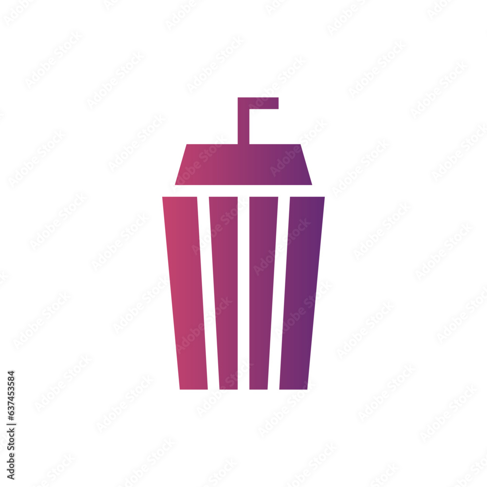 soda flat gradient icon soda flat gradient icon