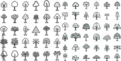 outline icons related to the tree.