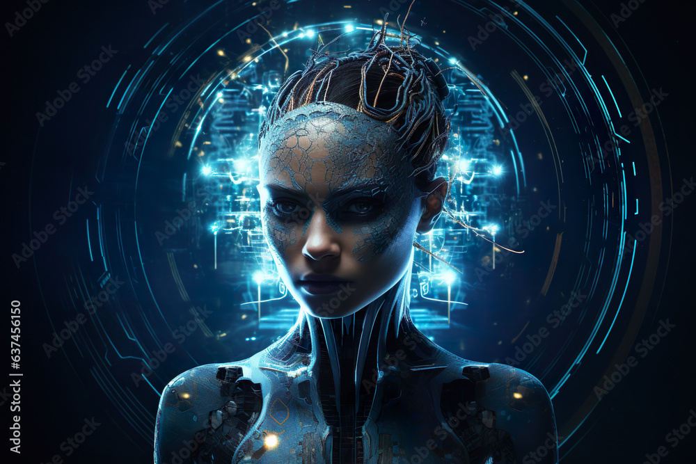 Futuristic Artificial intelligence AI (Gnerative AI) Futuristic Artificial intelligence AI (Gnerative AI)