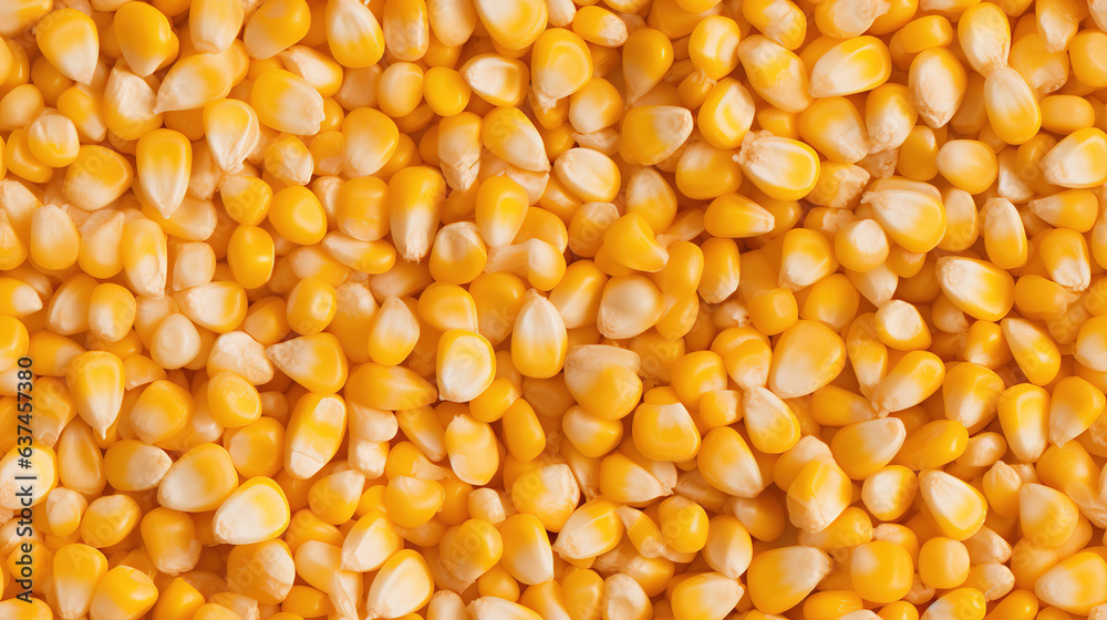 corn shot from top view background.Generative Ai corn shot from top view background.Generative Ai