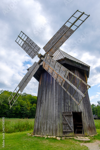 old windmill in the countryside