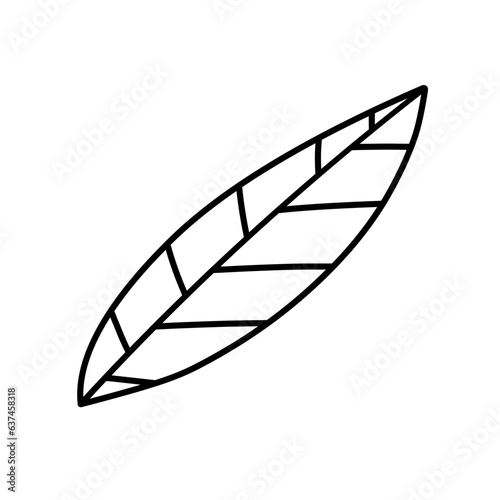 single leaf outline