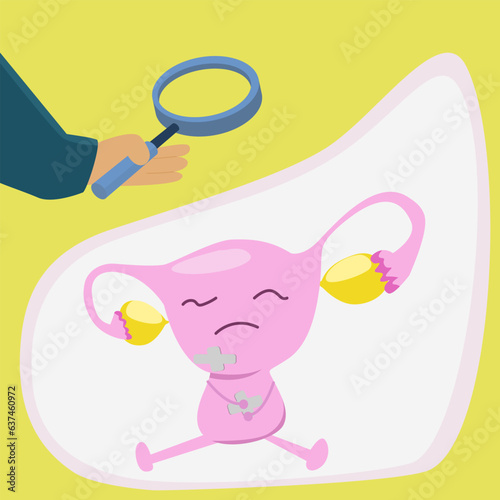abnormal uterus, anatomy, bleeding, blowing, brunette, cancer, care, cartoon, cervical, cervix, check, cold, concept, cyst, disease, doctor, down, endometriosis, examination, gynecology, health, hospi