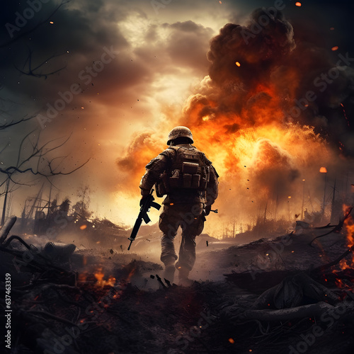 war, warrior, battle field background