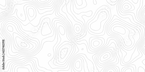 Seamless pattern with lines Topographic map. Geographic mountain relief. Abstract lines background. Contour maps. Vector illustration, Topo contour map on white background, Topographic contour lines.