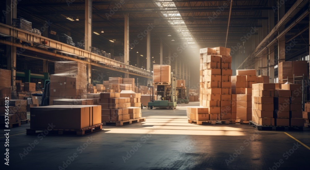 A warehouse with rows of wood for decorating the scene in the warehouse or the shooting scene A warehouse with rows of wood for decorating the scene in the warehouse or the shooting scene