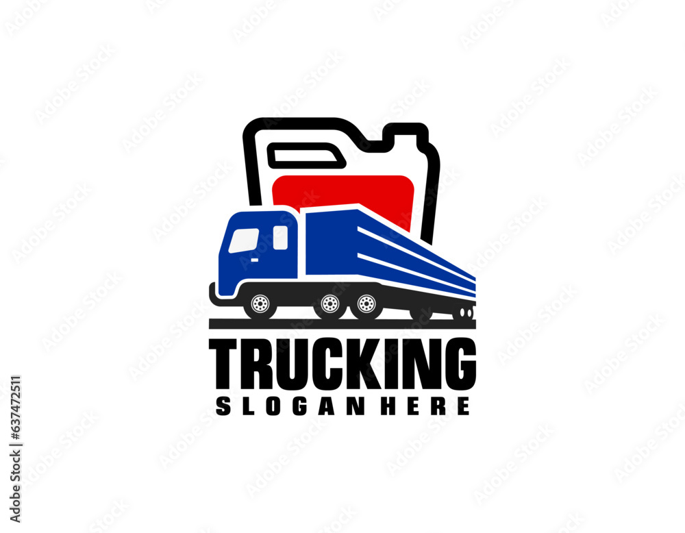 Truck silhouette abstract logo template vector Truck silhouette abstract logo template vector