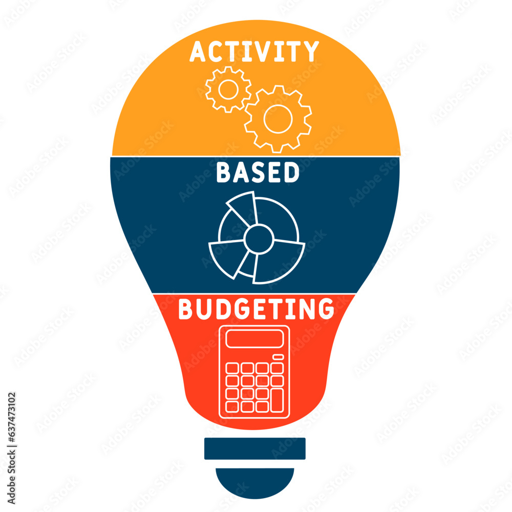 Abb Activity Based Budgeting Concept Acronym Business Concept Background Vector Illustration 5984