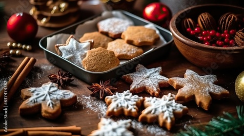 Festive holiday bake, Christmas cookie 