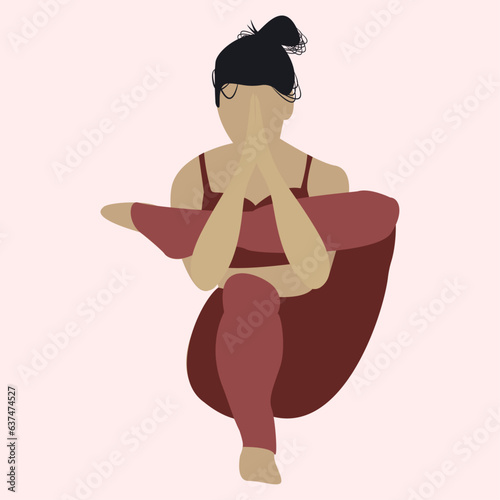 Yoga Postura mujer 