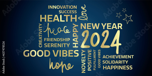 happy new year 2024 positive words - Best wishes