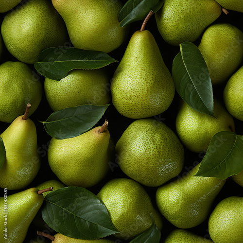 pears seamless pattern photo