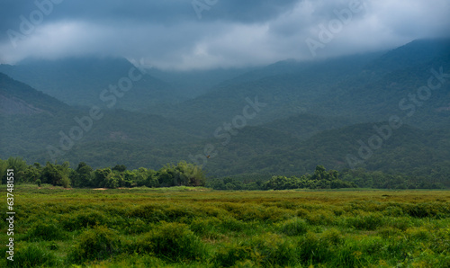 landscape in the morning, Beautiful mountain scenery from Palakkad Kerala photo