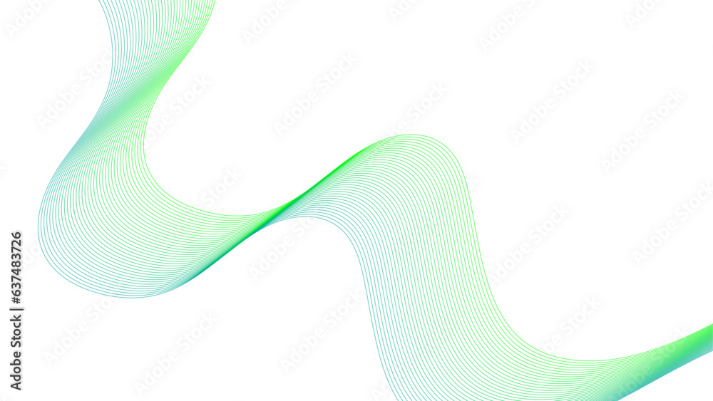 Abstract colorful green lines on a white background. Futuristic colorful blend wave lines on transparent background. Modern colorful flowing wave lines and glowing moving lines. Abstract colorful green lines on a white background. Futuristic colorful blend wave lines on transparent background. Modern colorful flowing wave lines and glowing moving lines.
