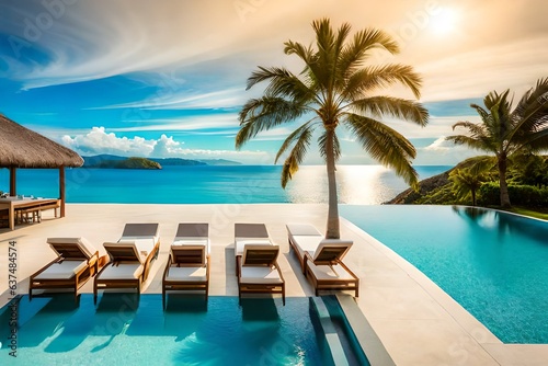 pool in the tropical resort © Image Studio