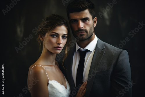 Bridesmate and groom © thejokercze