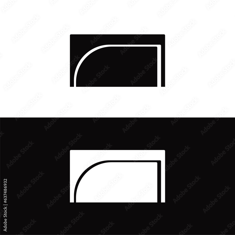 Fototapeta premium Rectangle vector logo template design