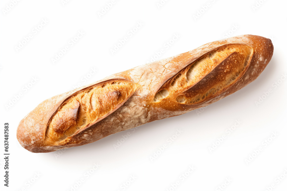 a loaf of bread on a white surface a loaf of bread on a white surface