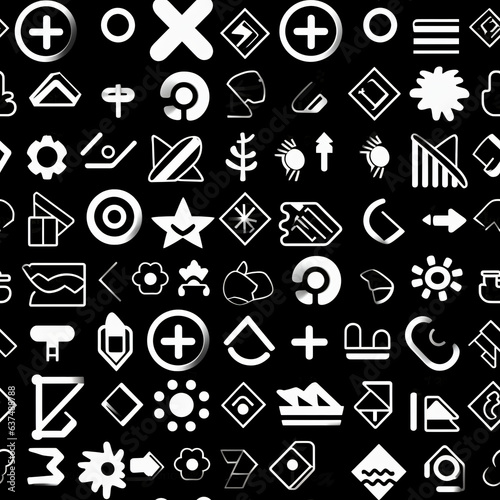 Seamless patterns with graffiti art