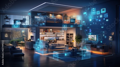 Smart Home Embracing the Internet of Things with Connected Devices and Appliances.