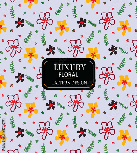Vector abstract floral seamless colorful luxury pattern design
Background ditsy floral pattern design