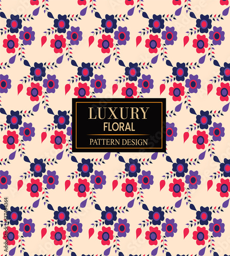 Vector abstract floral seamless colorful luxury pattern design
Background ditsy floral pattern design