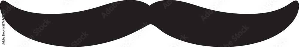 Moustache vector icon. Black retro style mustache. Shave barber vintage man face Moustache vector icon. Black retro style mustache. Shave barber vintage man face