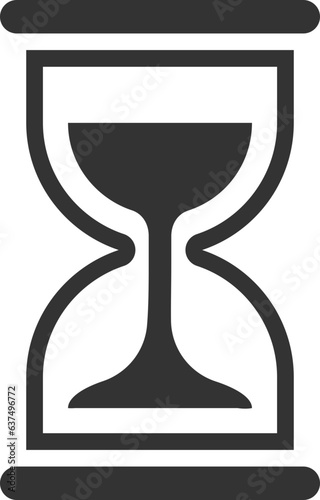 Hourglass icon flat design. Sand glass vector. Time concept.