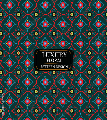 Vector abstract floral seamless colorful luxury pattern design
Free vector organic flat pressed flowers pattern