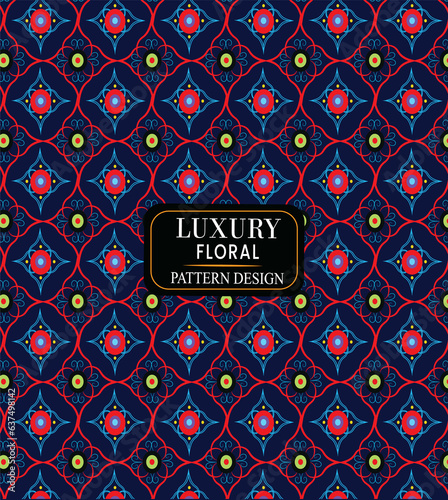 Vector abstract floral seamless colorful luxury pattern design
Free vector organic flat pressed flowers pattern