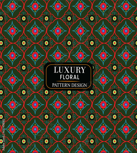 Vector abstract floral seamless colorful luxury pattern design
Free vector organic flat pressed flowers pattern