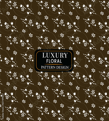 Vector abstract floral seamless colorful luxury pattern design
Free vector organic flat pressed flowers pattern