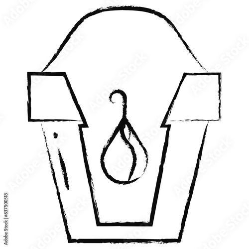 Hand drawn fence icon