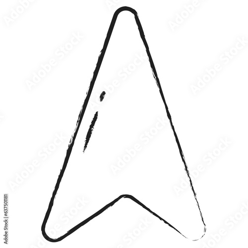 Hand drawn Concave Geometry Shape icon