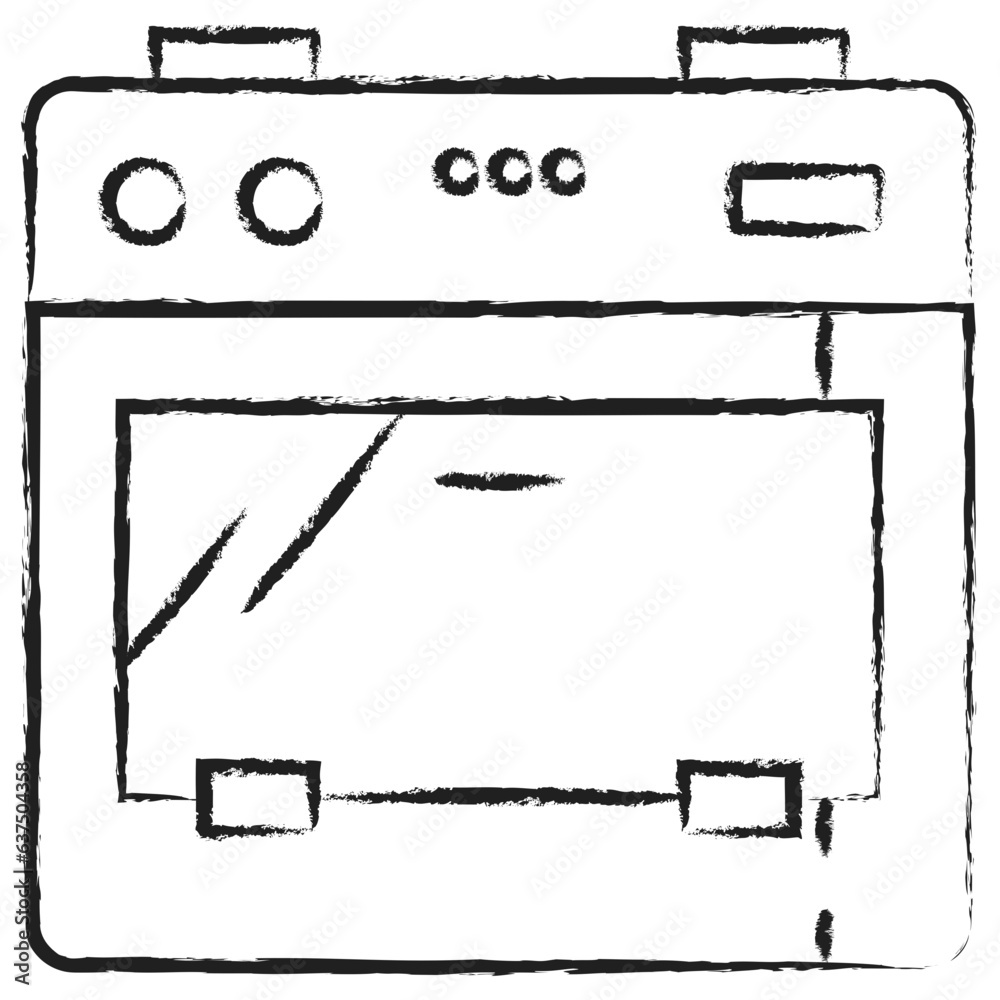 Hand drawn Oven icons