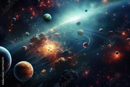 planets in space