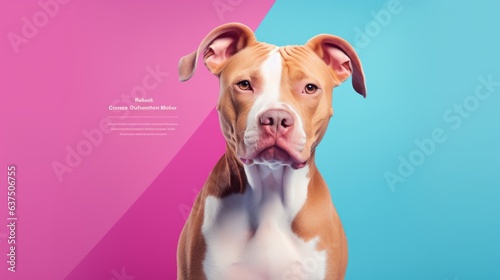 pit bull dog pet shop website landing page design template